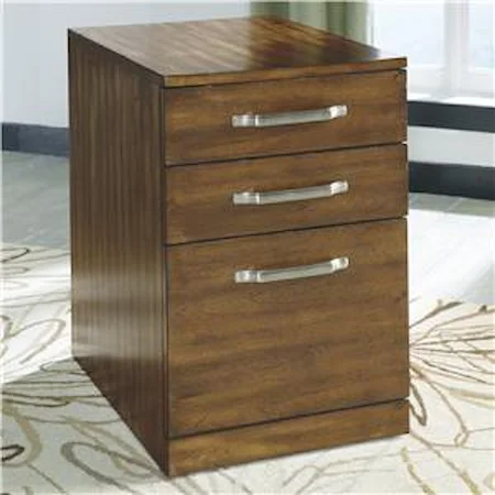 Contemporary Wood File Cabinet